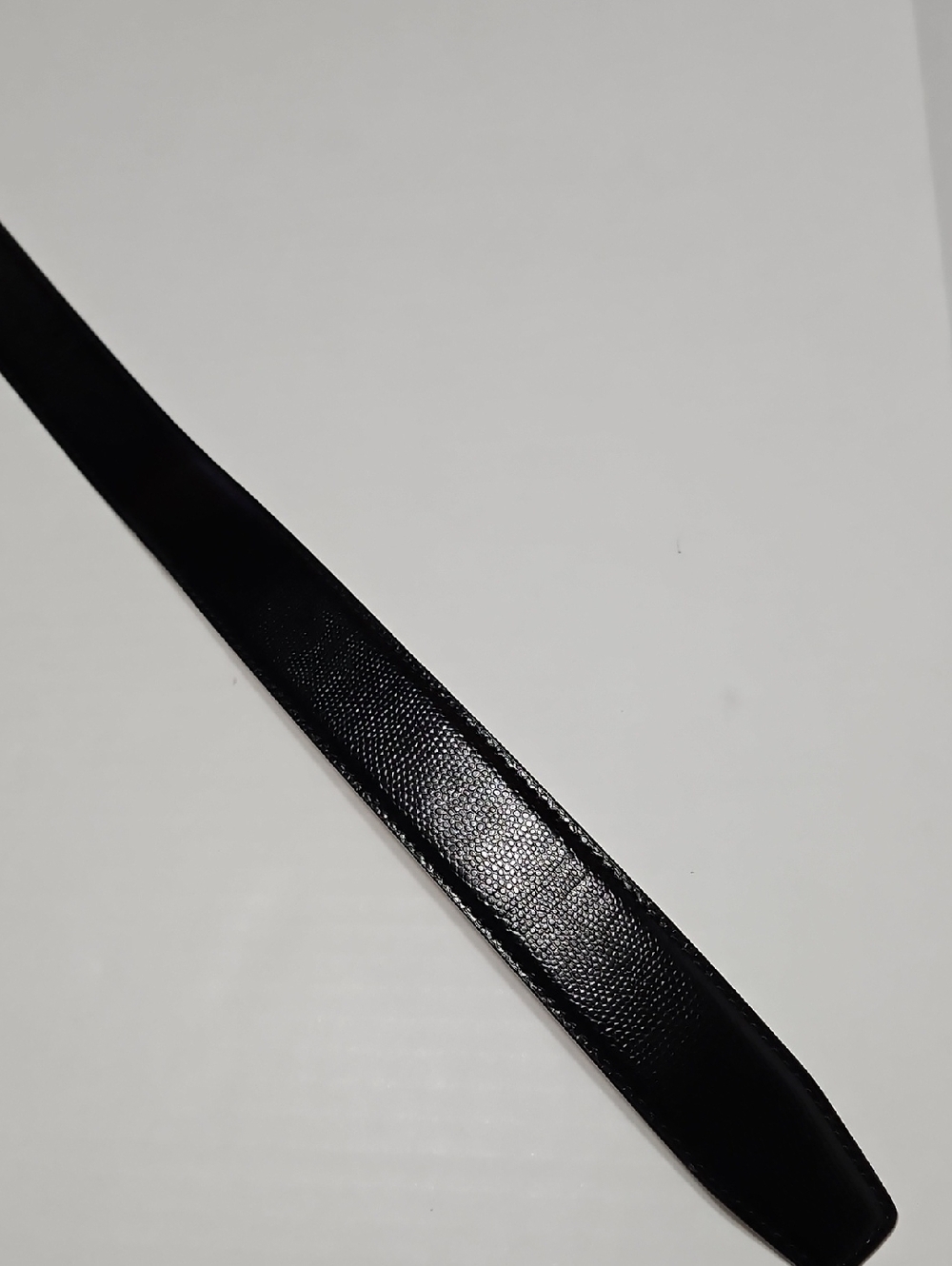 Nexbelt Classic Black Men's Leather Belt with Silver Buckle Size M - Picture 5 of 12